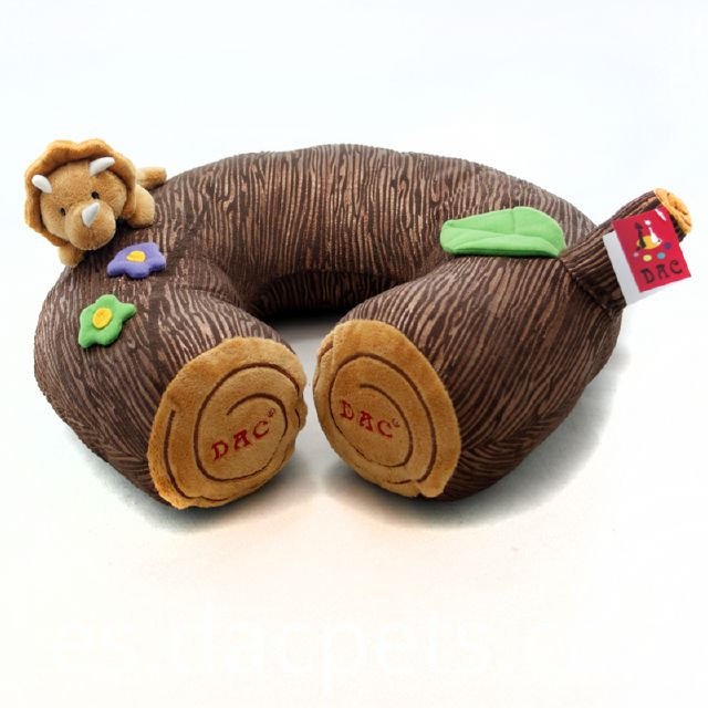 almohada de cuello de felpa de diseño propio own design plush trunk neck pillow